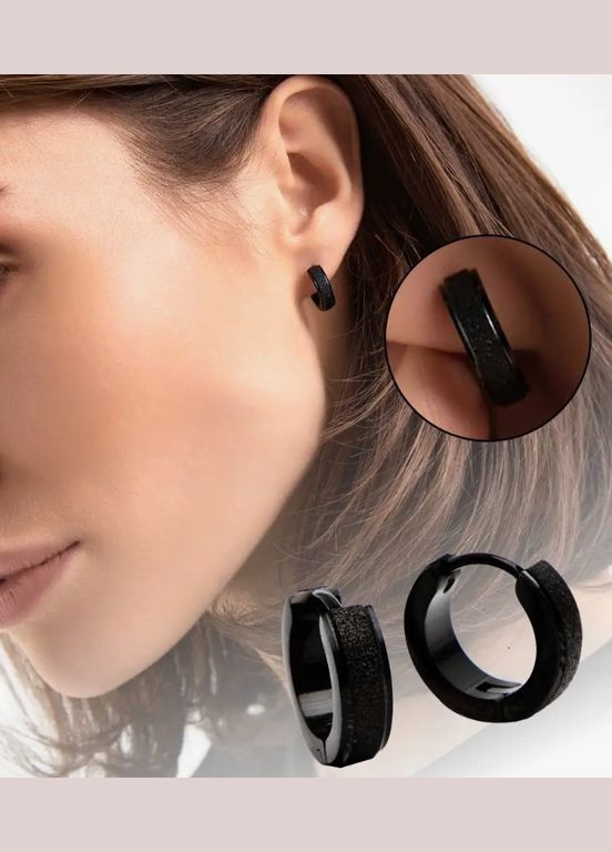 Серьги кольца с холодным блеском бижутерия для женщин конго Пара No Brand (316462634)