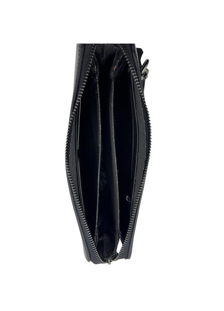 Барсетка мужская нубуковая кожаная черная 0718-30 Karya (365815621)