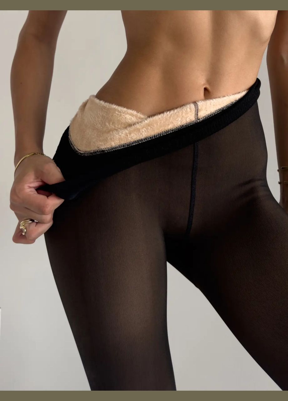 Колготки женские теплые с эффектом колготок 20D колготы утепленные на меху с имитацией No Brand (307073280)