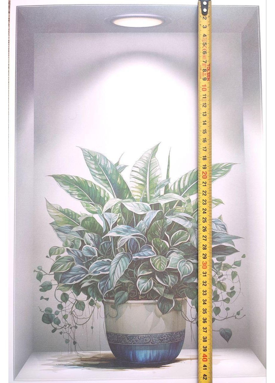 Вінілові наклейки 5 вазонів (лист 60 х 90 см) Б67-8 HPL-AB No Brand (365287987)