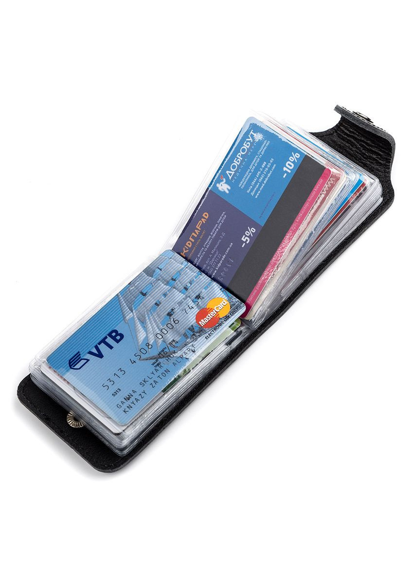 Холдер горизонтальний 13915 шкіряний Чорний Shvigel (298570558)