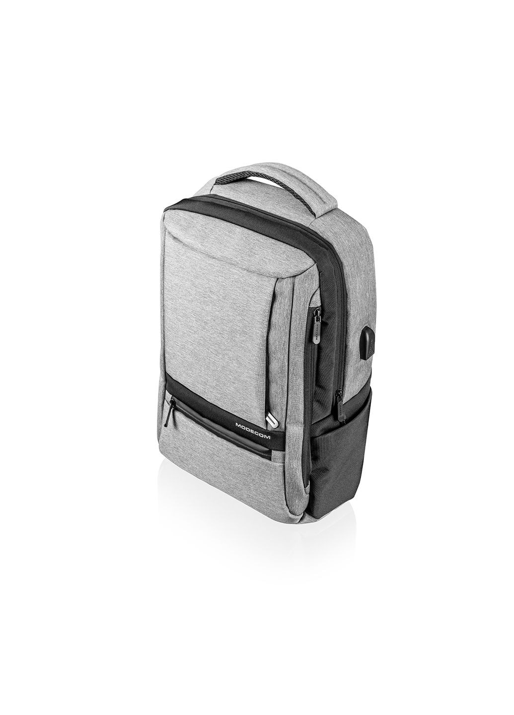 Рюкзак для ноутбука 15.6" USB port, сіро-чорний Modecom (324213276)