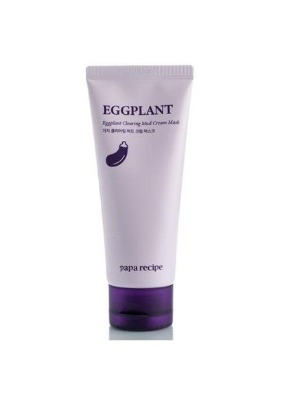 Очисна глиняна маска з екстрактом баклажана Eggplant Clearing Mud Cream Mask Papa Recipe (372596235)