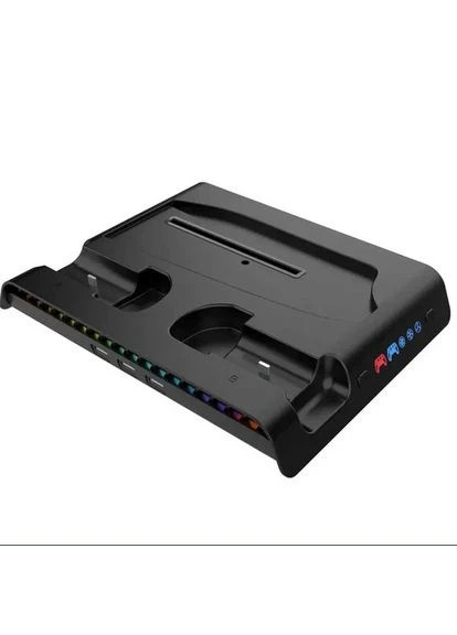 Док-станція 4-в-1 для PS5 Slim Disc та Digital з охолодженням, зарядкою геймпадів і RGB PG-P5S006 Ipega (392961242)