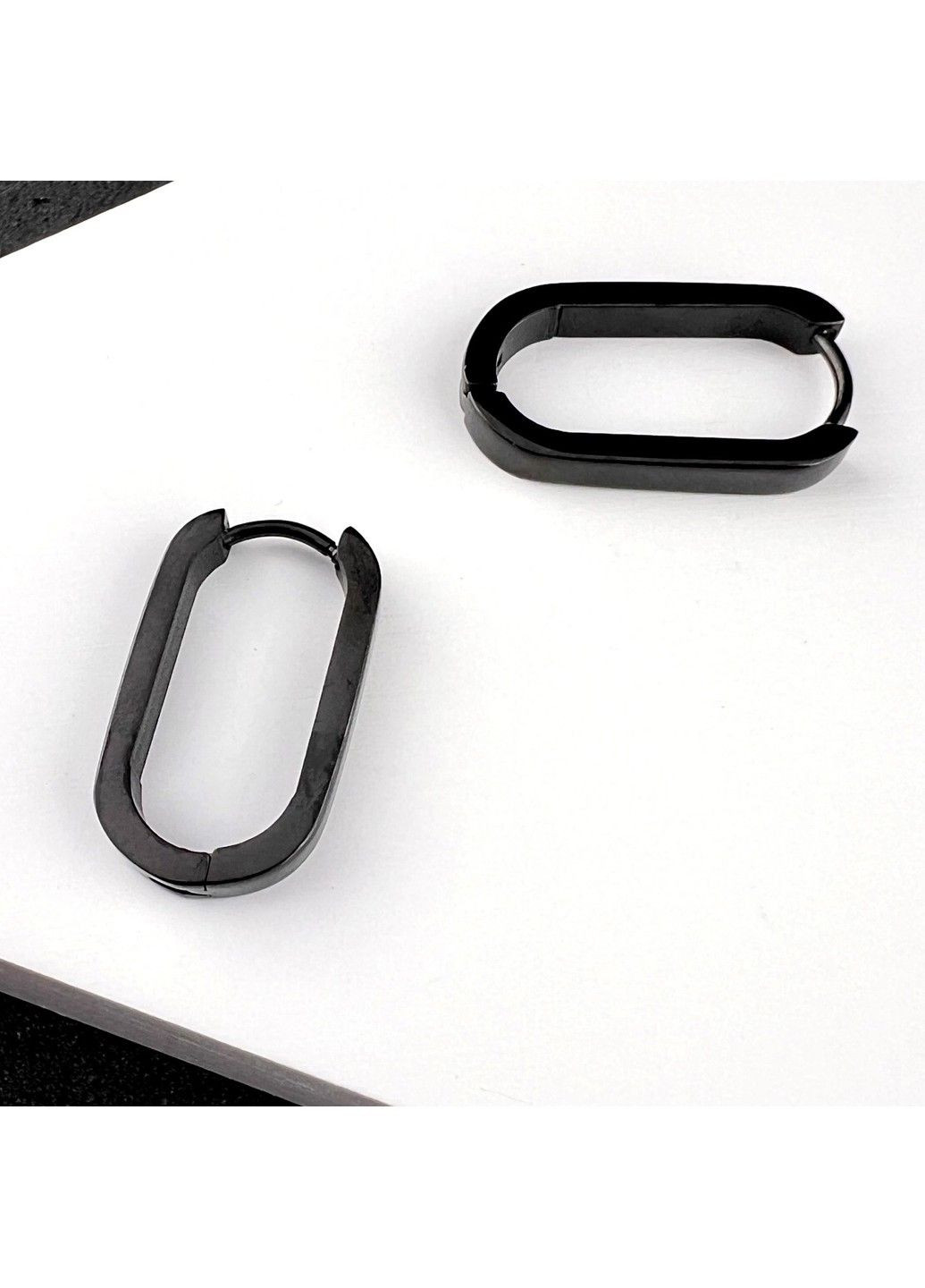 Сережки з емаллю із нержавіючої медичної сталі ES-327 No Brand (299330560)