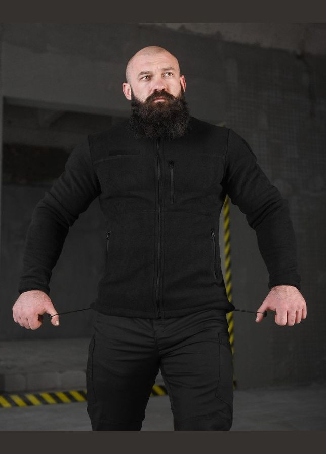 Мужской демисезонный костюм Полиция штаны + кофта черный No Brand