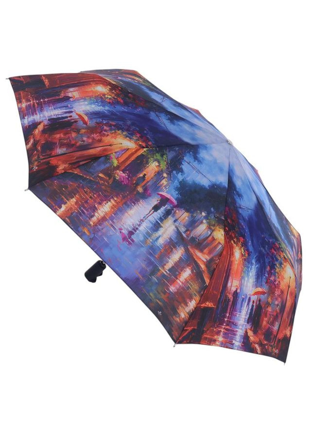 Комбінована жіноча парасолька складна антивітер повний автомат Trust середня система антивітер (346872022)