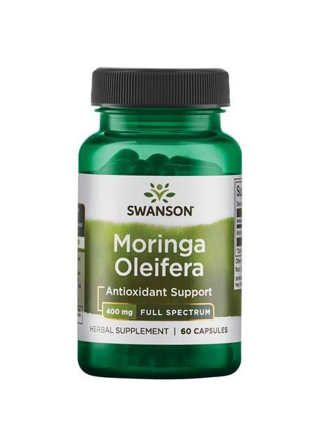 Моринга,, Moringa Oleifera, 400 мг, 60 капсул Swanson (366733873)