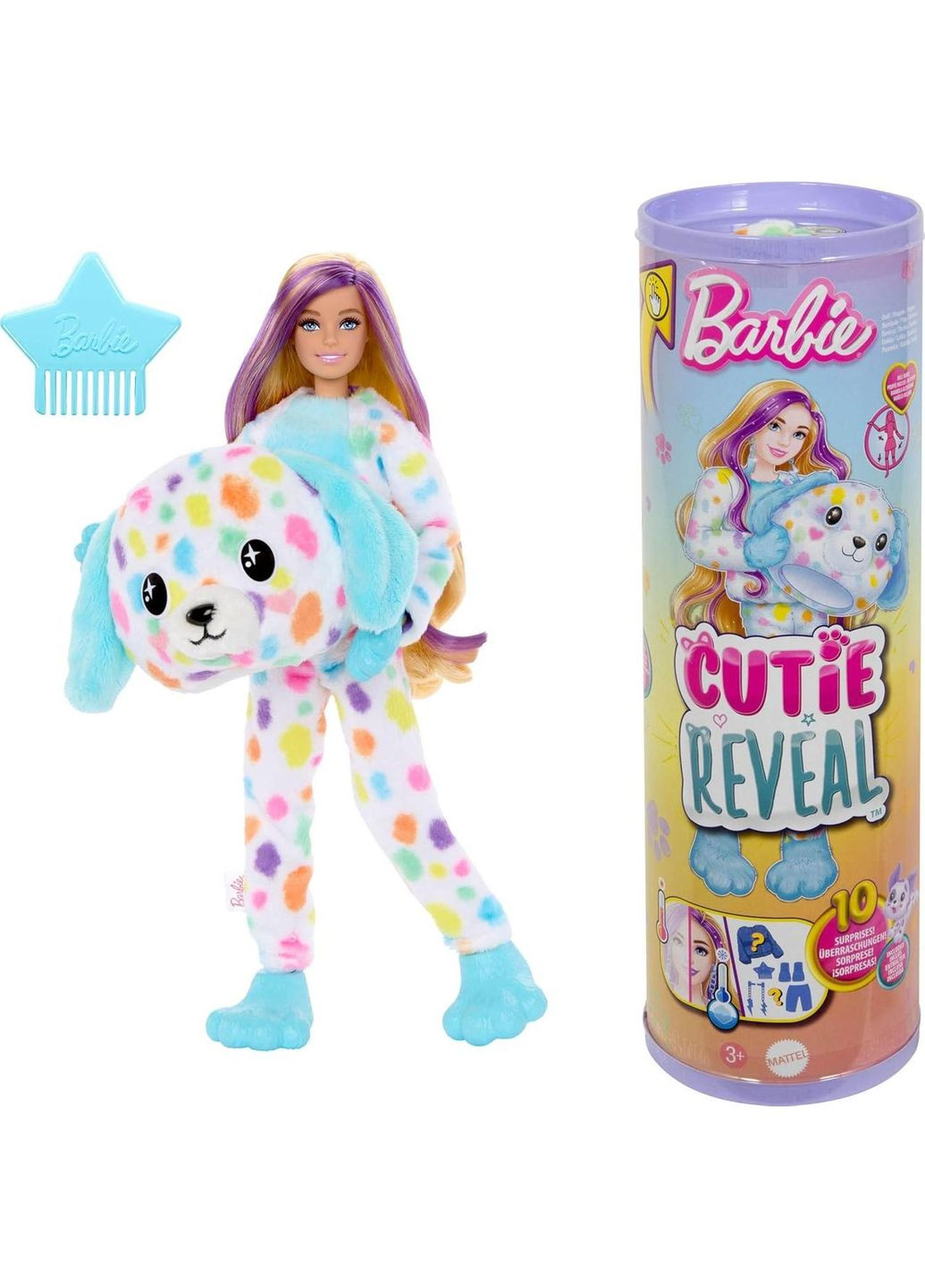 Кукла Cutie Reveal Rainbow Dalmation Далматинец серия Цветные мечты (HRK41) Barbie (342752924)