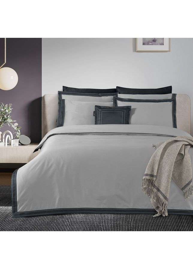 Постельное белье Layana gri премиум сатин 500TC евро Sarev (368828244)