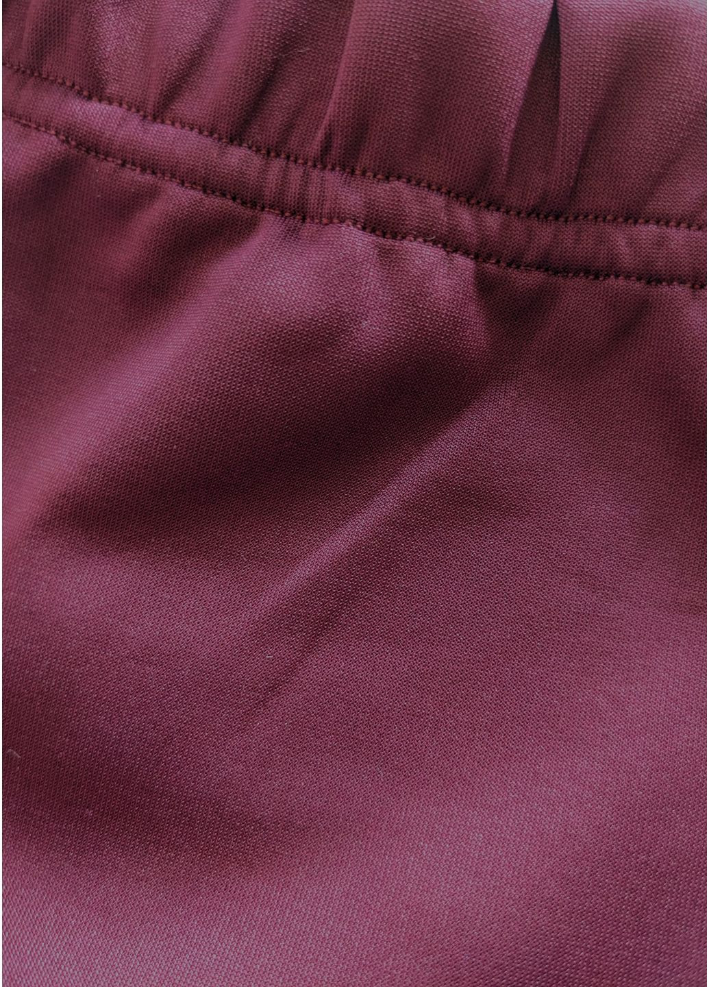 Бордовая джинсовая, офисная, повседневная, кэжуал однотонная изящная юбка-карандаш с высокой талией INNOE карандаш