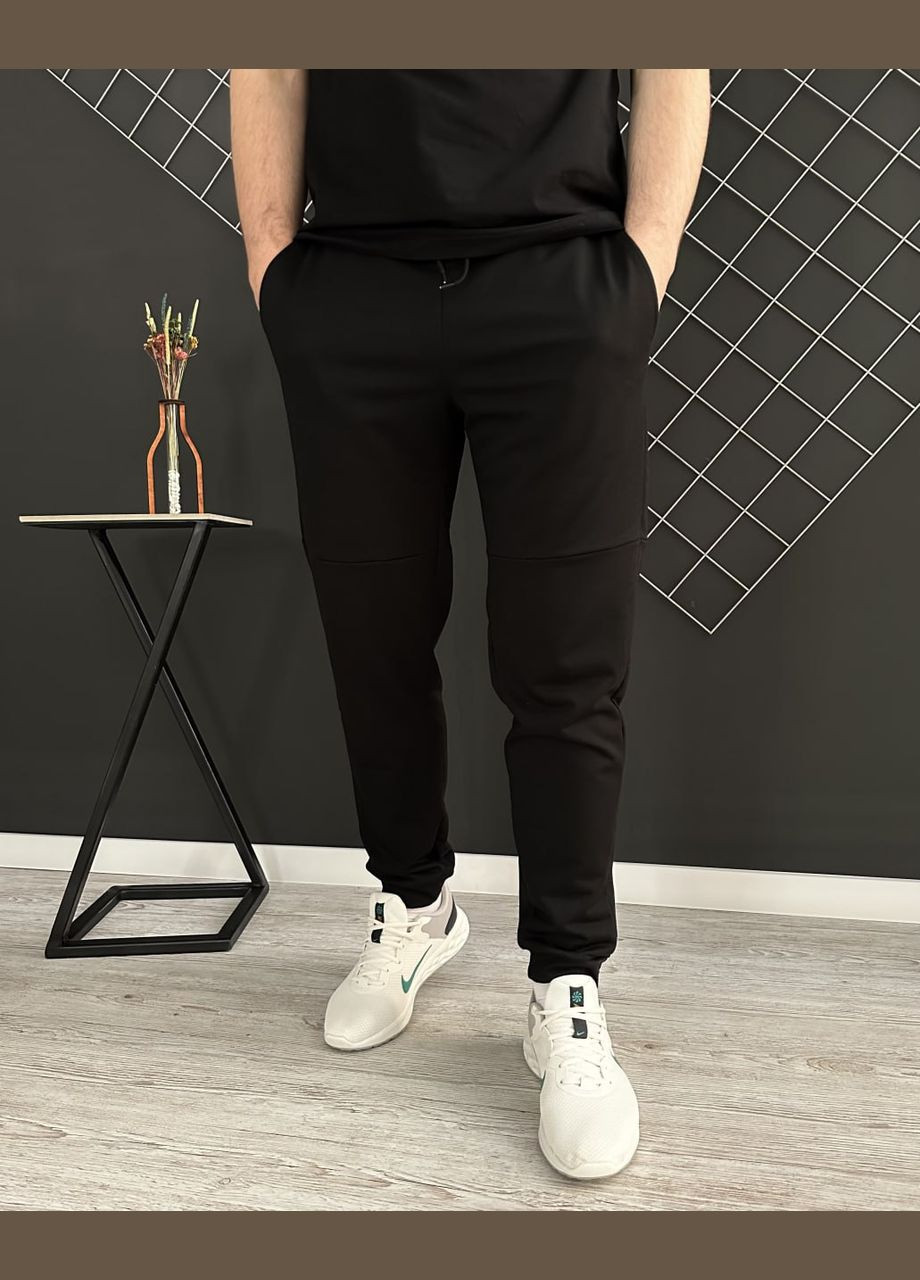 Чорний демісезонний демісезонний спортивний костюм миколаїв чорний худі + штани (двонитка) Vakko