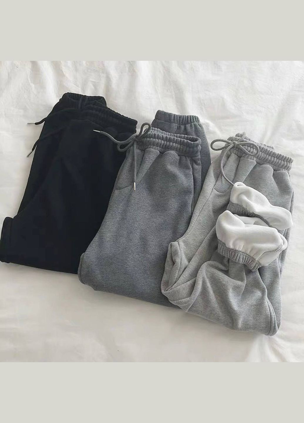 Базовые джогеры на флисе No Brand (315049361)