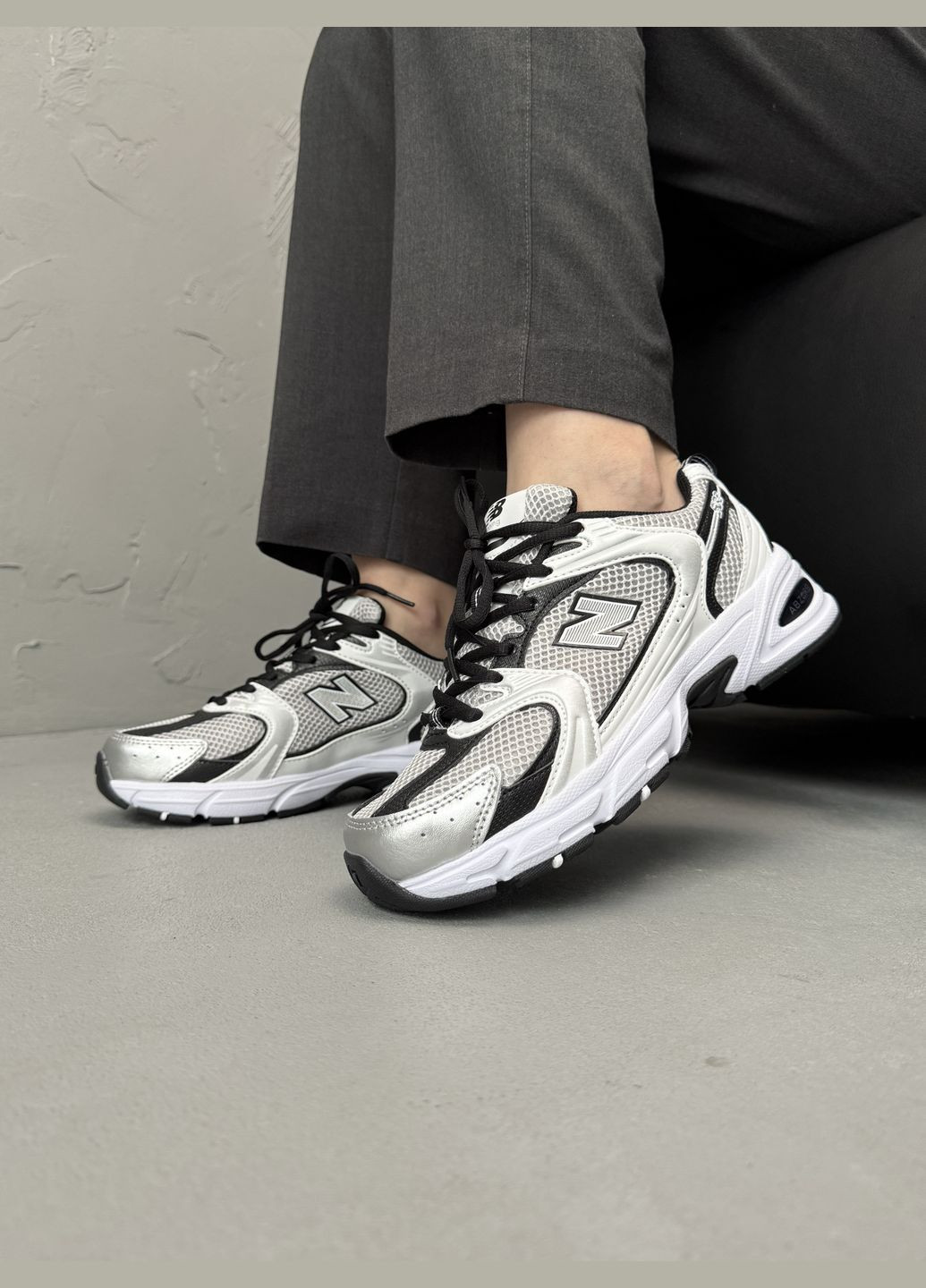 Кросівки жіночі і чоловічі New Balance 530 white | Нью Беланс 530 білі No Brand білі демісезони (338793281)