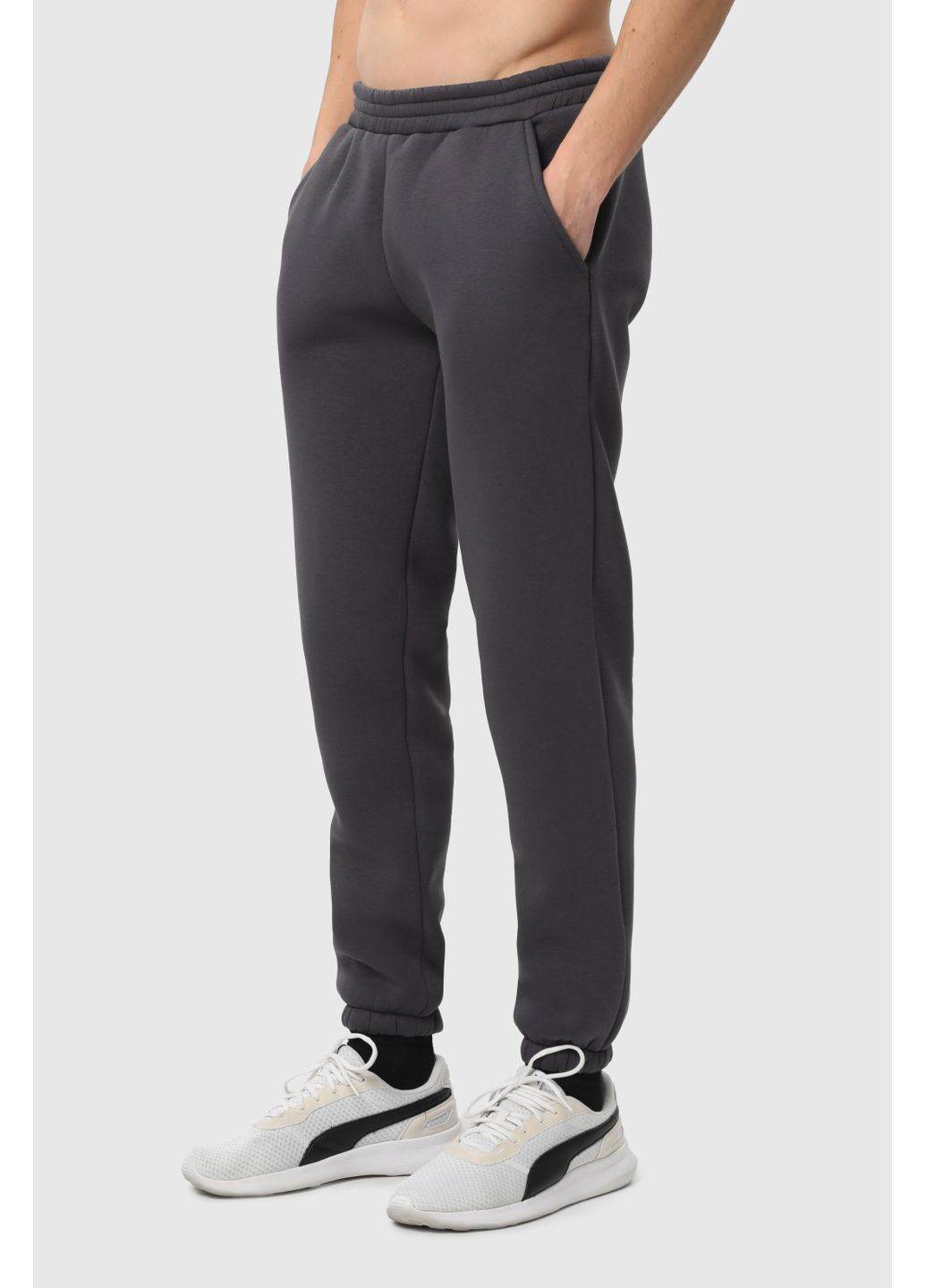 Темно-серые повседневный зимние джоггеры брюки RAY