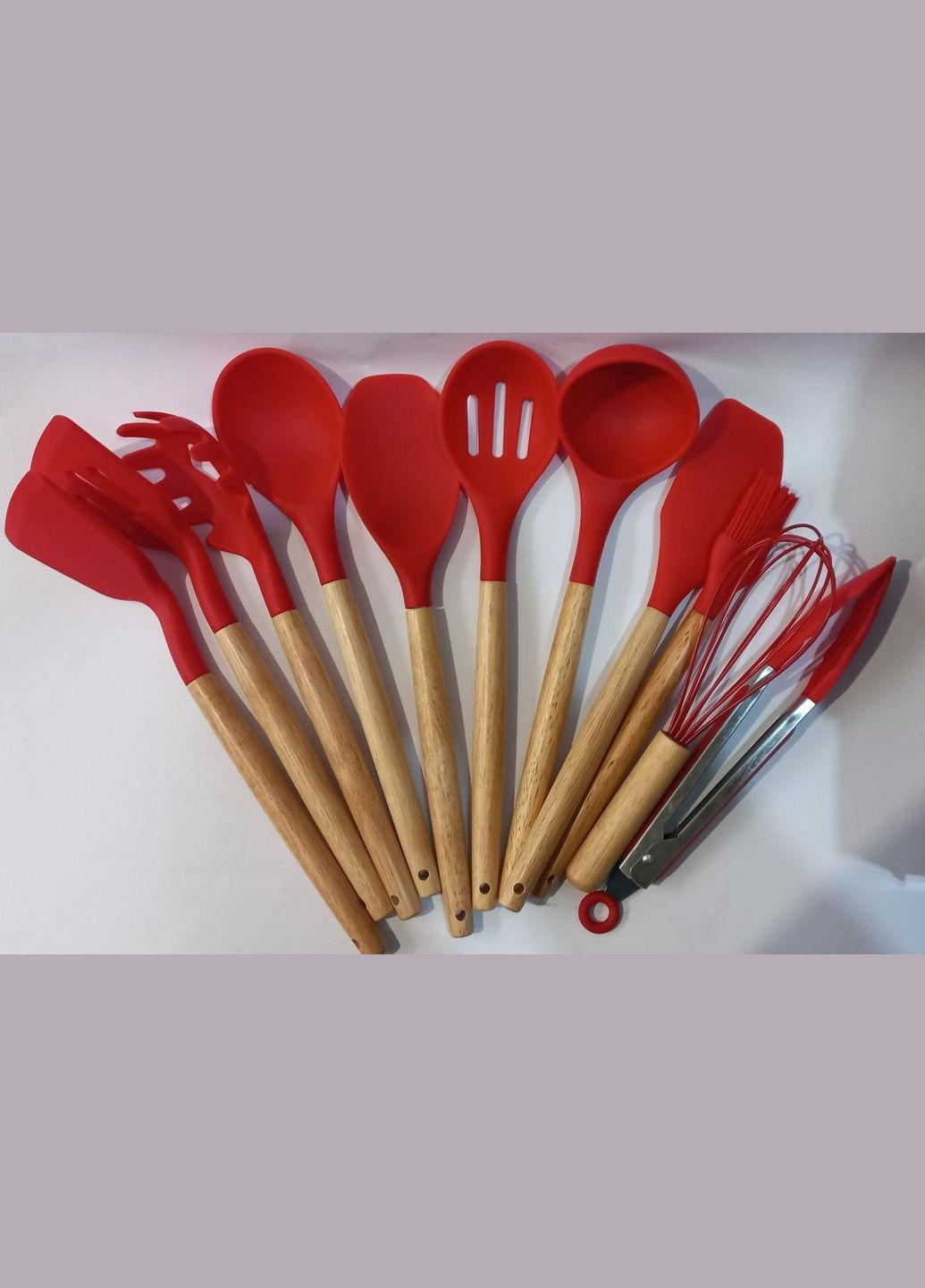 Силіконовий кухонний набір Kitchen Dining P-0777 12 предметів No Brand (300001407)