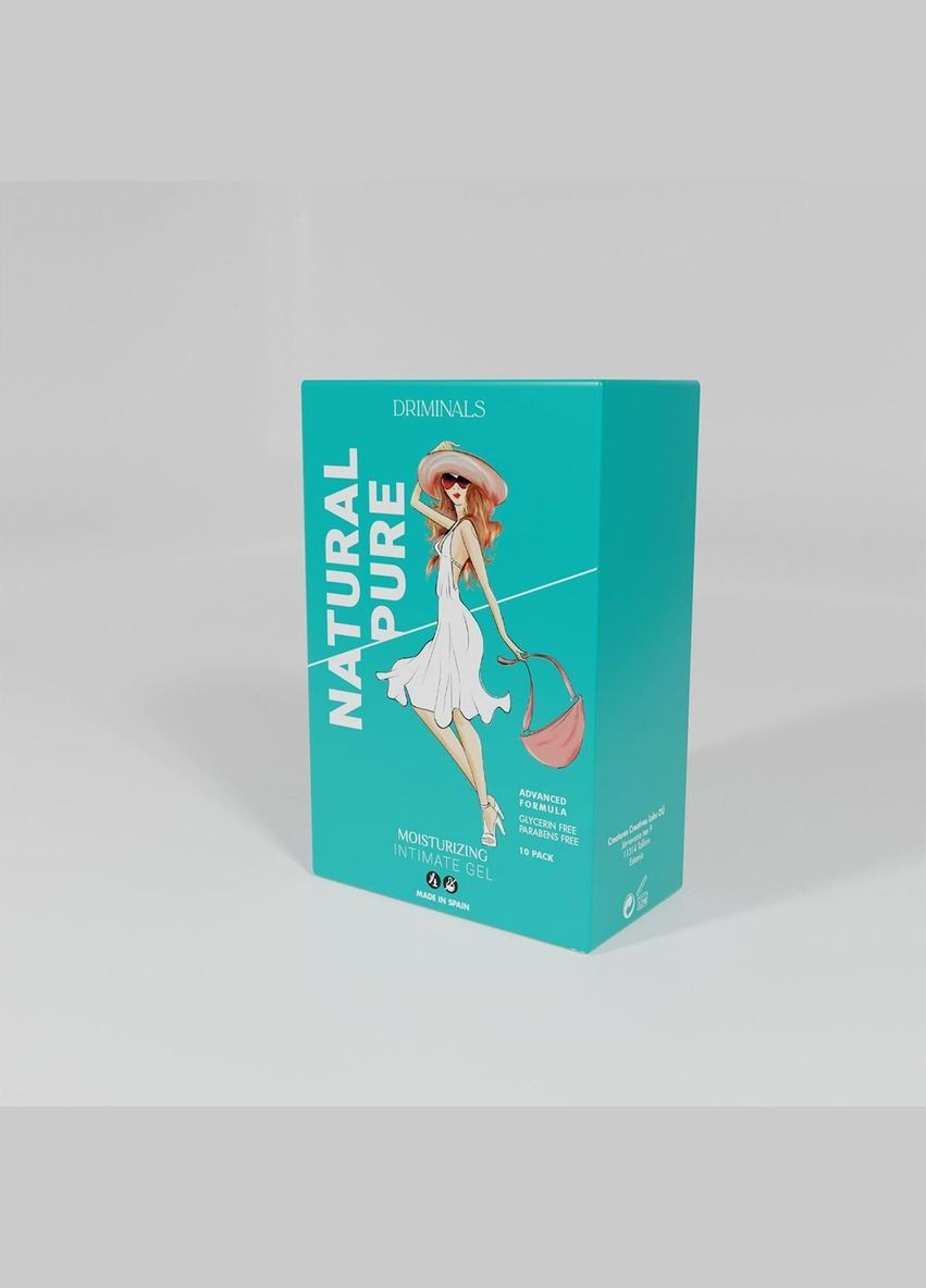 Набір пробников гель-лубриканту для чутливої шкіри Natural Pure (10 x 4 мл) Driminals (305589856)