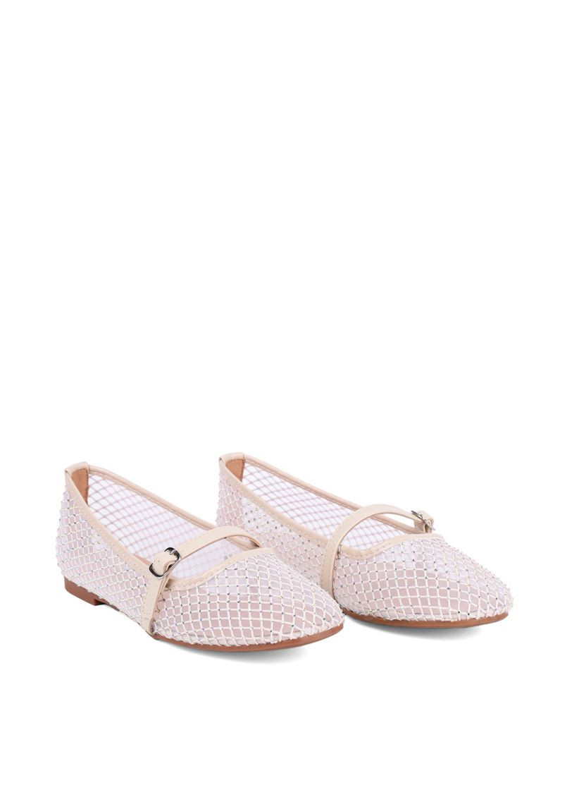 Жіночі жіночі балетки dj2808-aa чорний тканина Attizzare | бежеві текстиль (330179854)