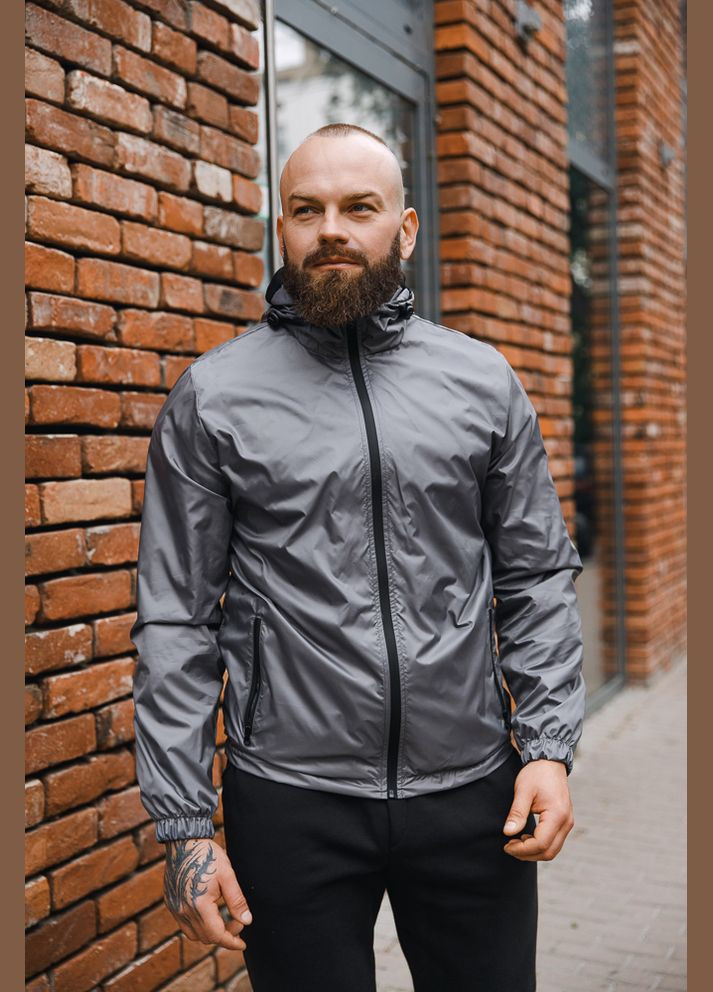 Графітова демісезонна вітровка No Brand ветровка