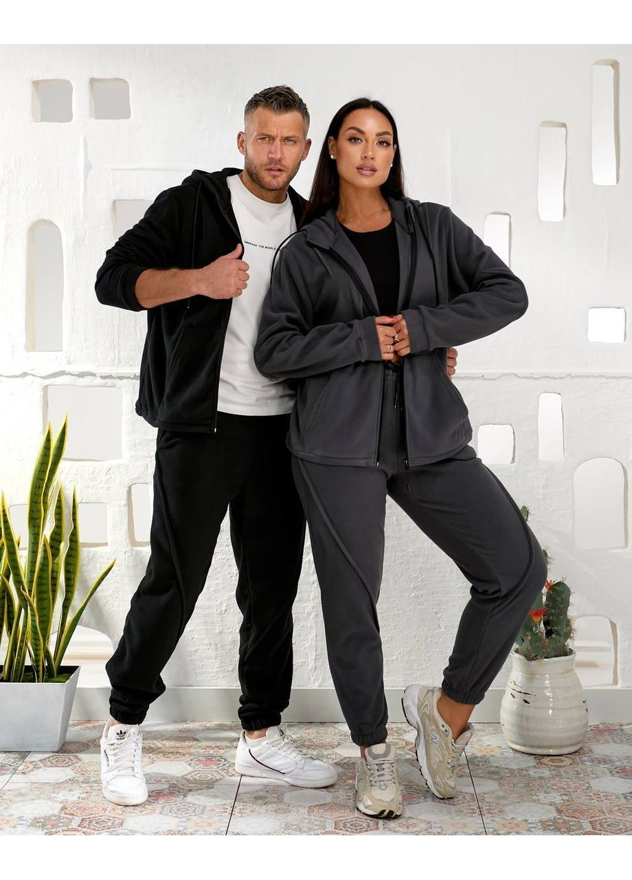 Костюм 154 унисекс кофта на молнии и брюки,Флис Полар Україна (369245199)