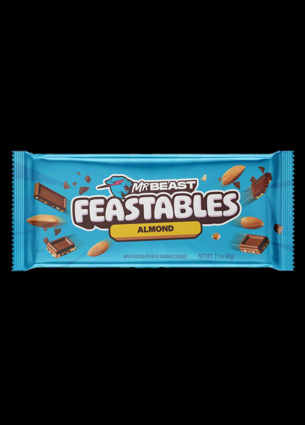 Mr Beast Bar, Almond Chunks 60g Feastables (317045815)