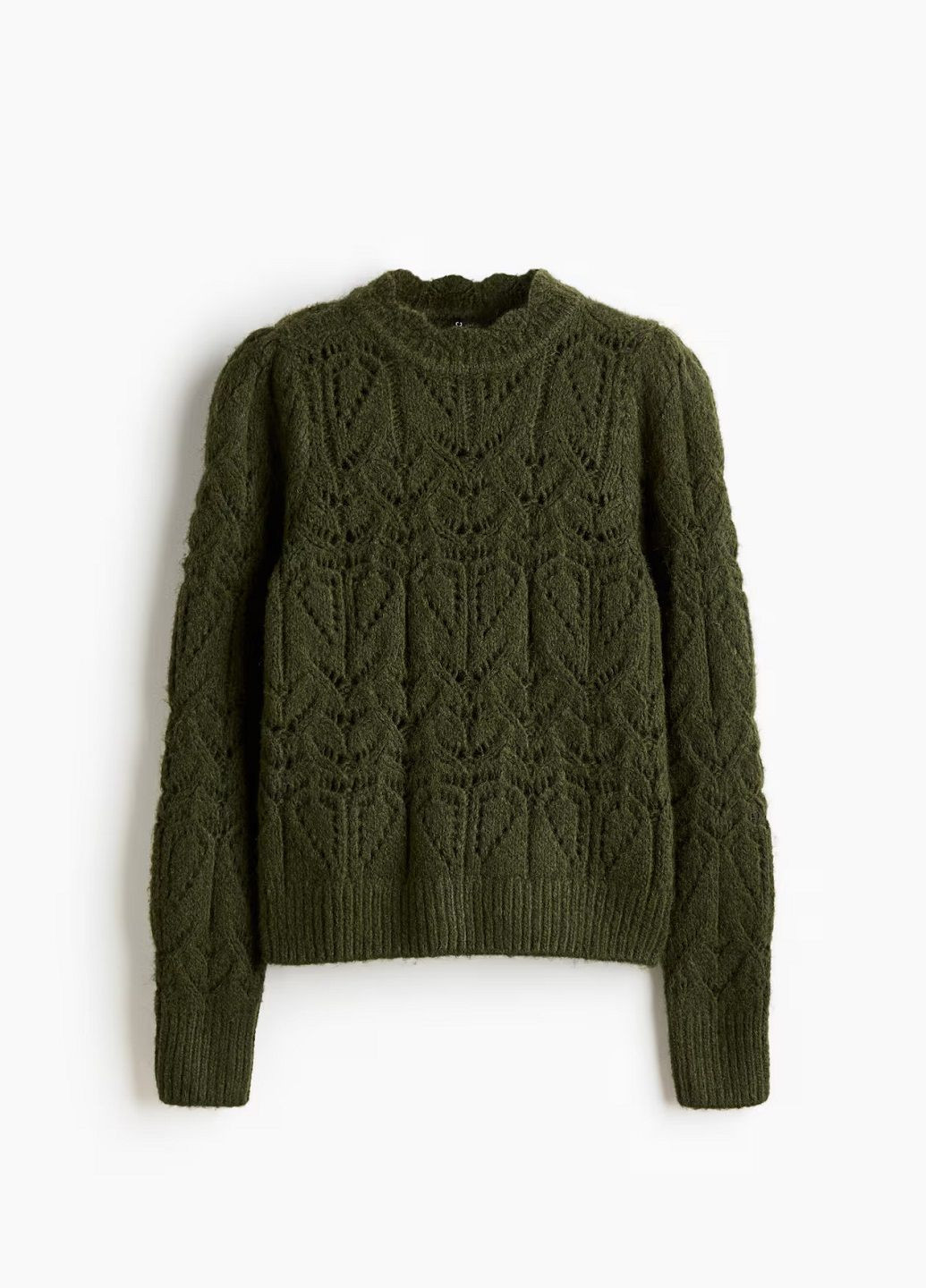 Темно-зелений демісезонний светр H&M