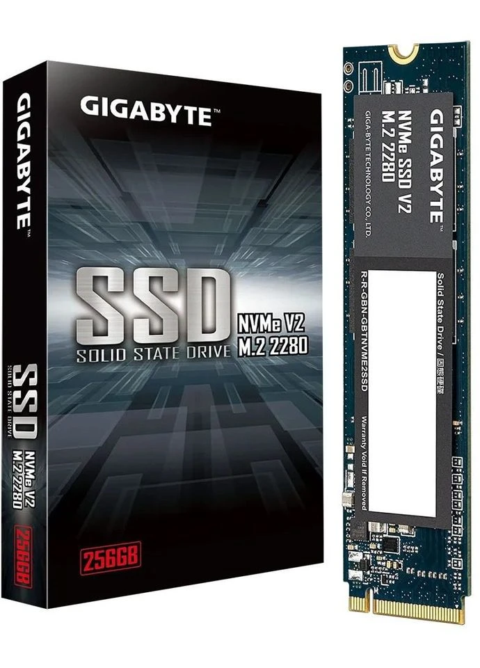 Накопитель SSD 256GB NVMe SSD V2 M.2 PCIe 3.0 x4 3D NAND TLC (G3-NVMEV2256G) Gigabyte (402627529)
