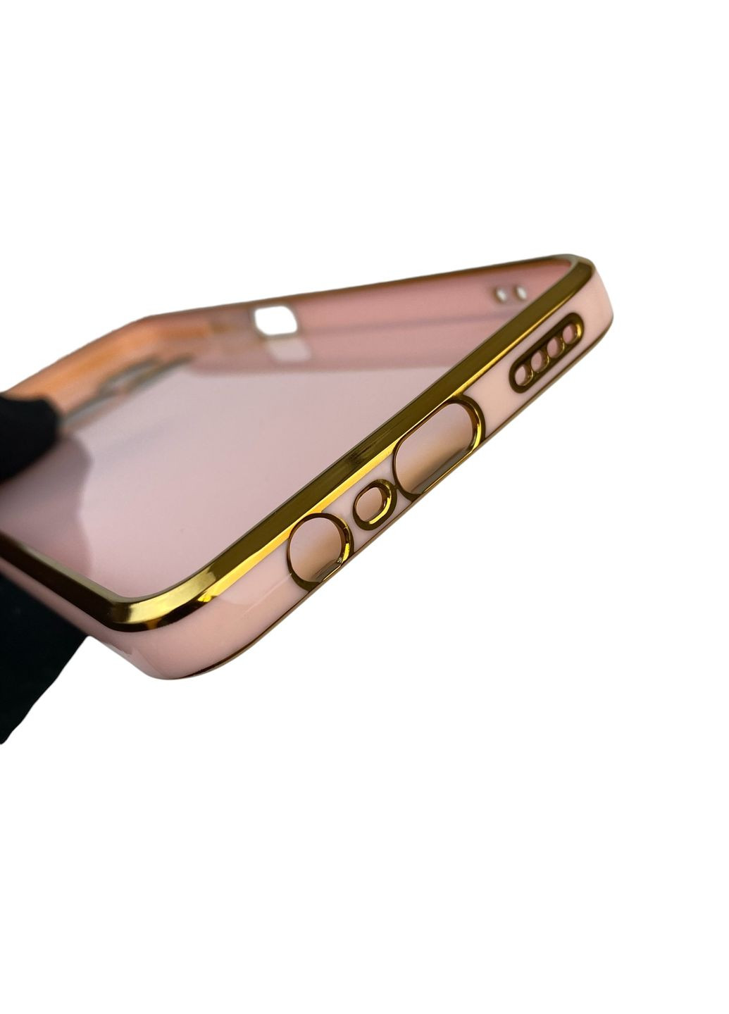 Чохол для Note 50 із захистом камери із золотою окантовкою на реалмі нот 50 пудровий gs1 Realme (366231750)