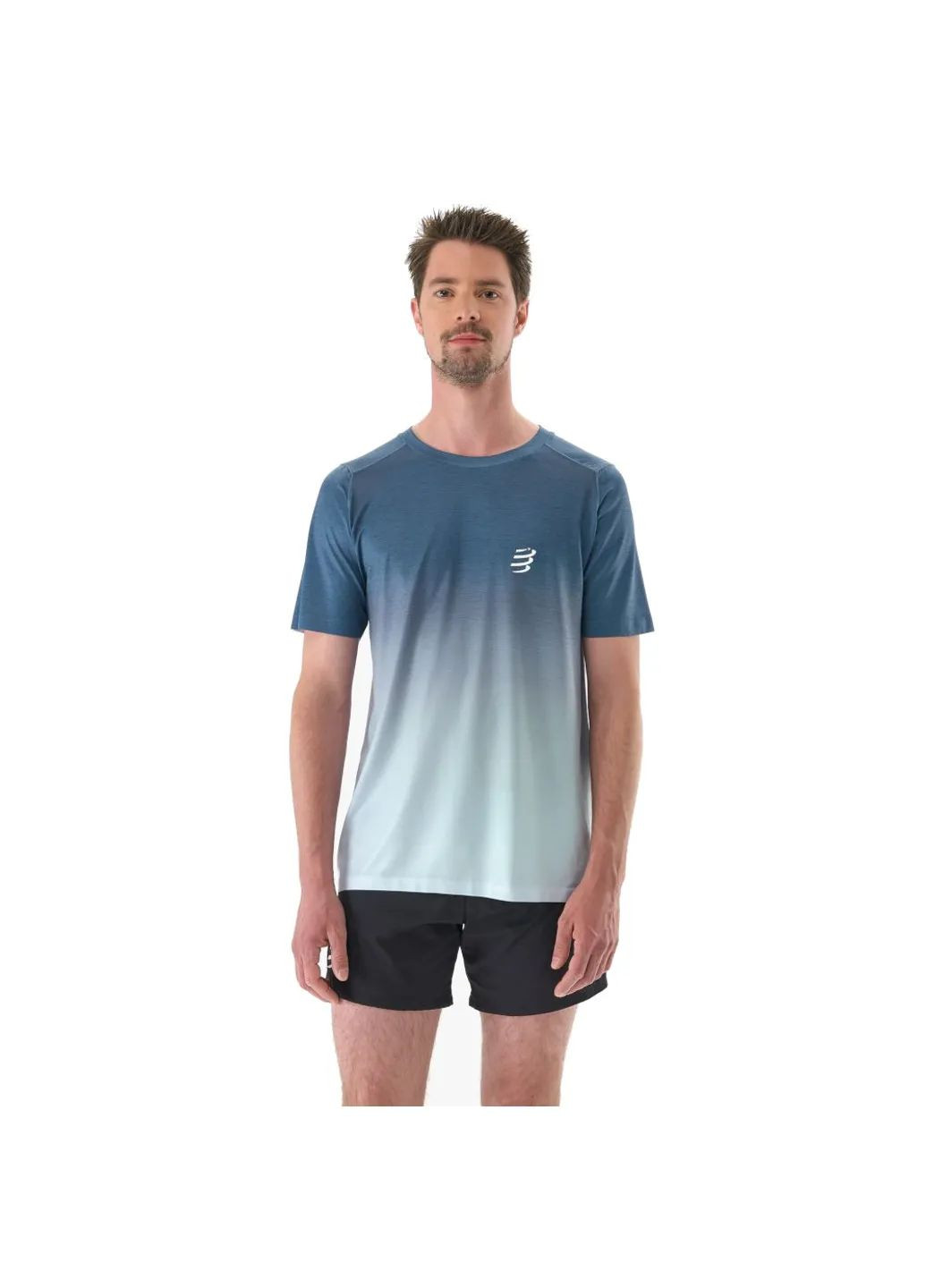 Синя футболка performance ss tshirt mns Compressport