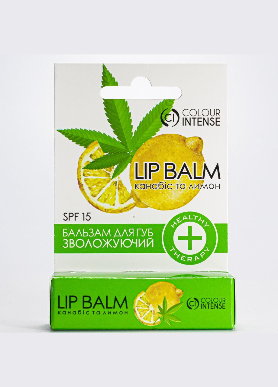 Бальзам для губ Healthy Therapy SPF15 LB-HT №01 Каннабис и Лимон Colour Intense (367988517)