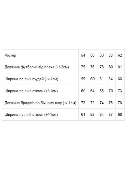 М'ятна комплект жіночий (футболка+бриджі) (p-4741) Носи своє 8119-002-33