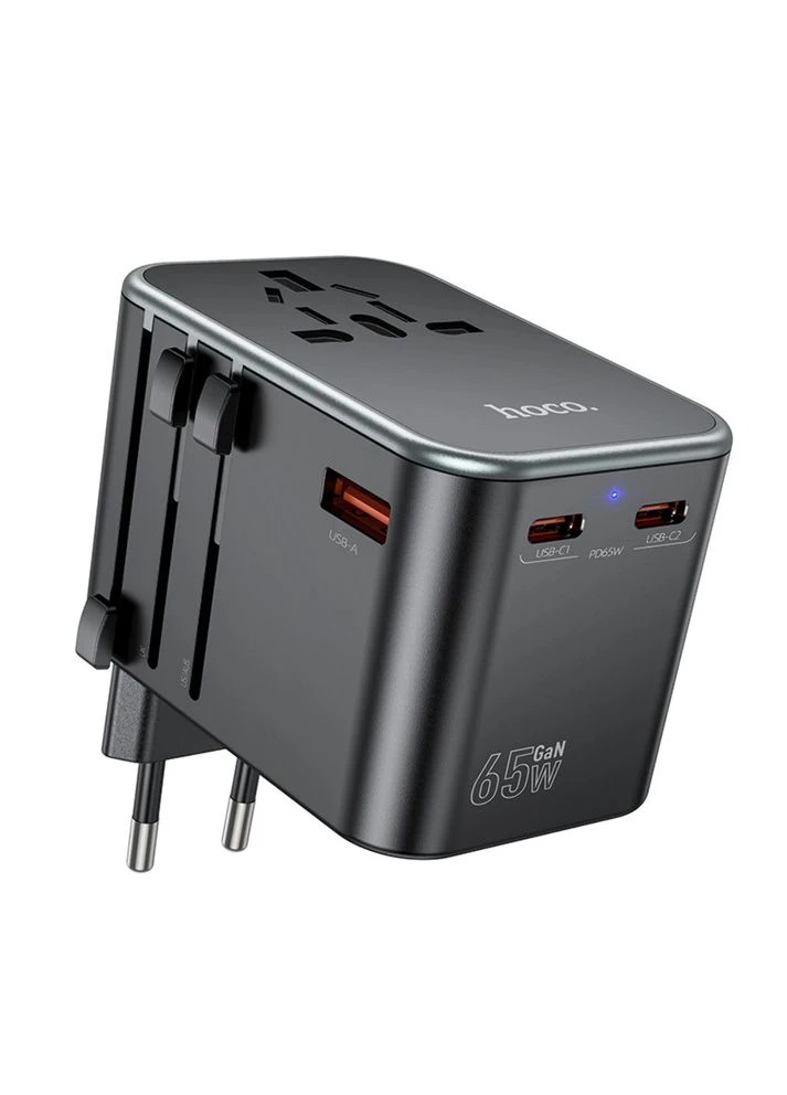 Сетевое зарядное устройство AC17 USB/ 2 PD Type-C 65W Hoco (389206690)