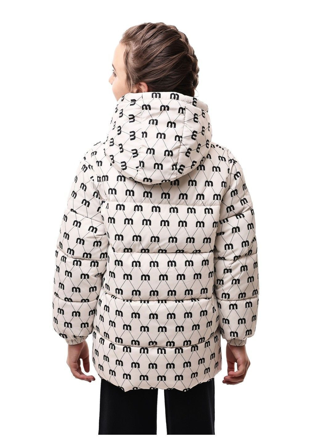 Белая куртка зимняя для девочки подростка AMMY