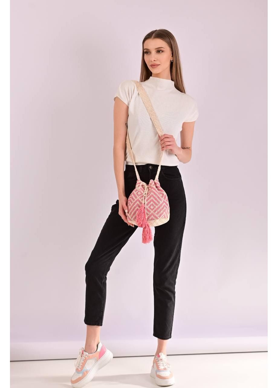 Сумка жіноча бежева із соломки No Brand Сумка крос-боді (361230494)