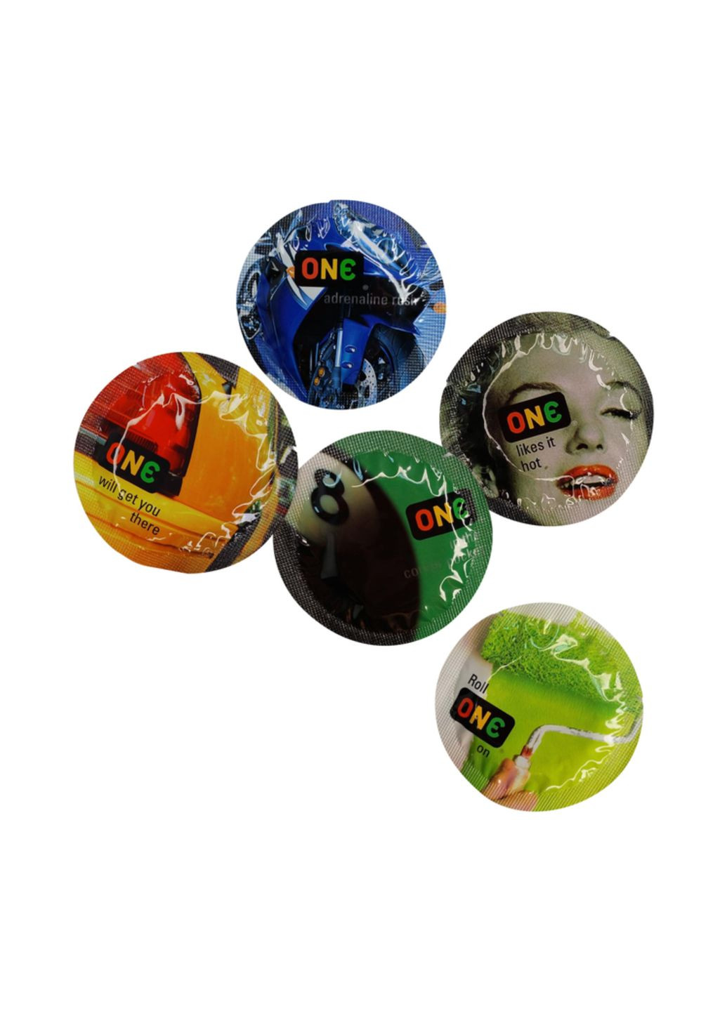 Презервативы Color Sensations Разноцветные 5 шт One (361081982)