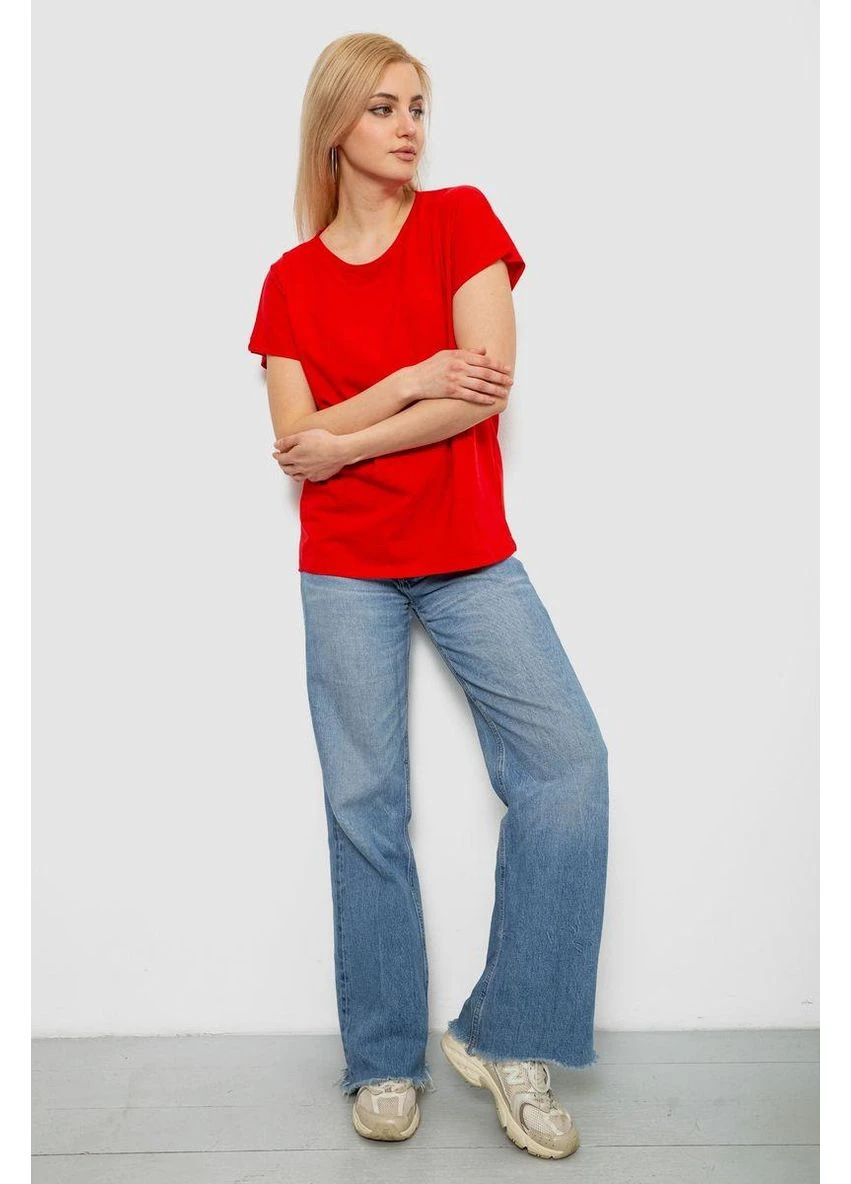 Футболка жіноча однотонна,, 244R2300 No Brand - (383594489)