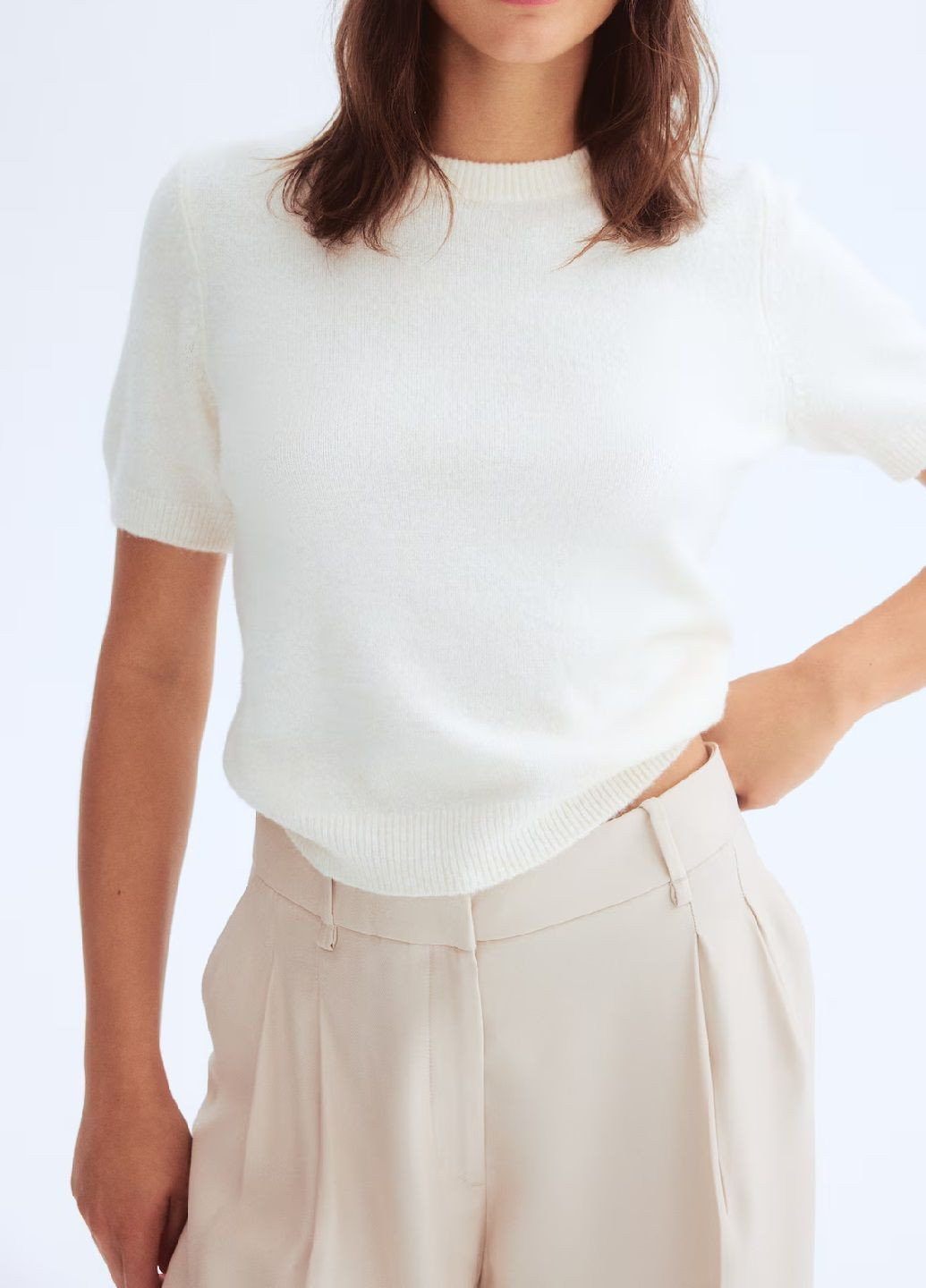 Молочний демісезонний светр H&M