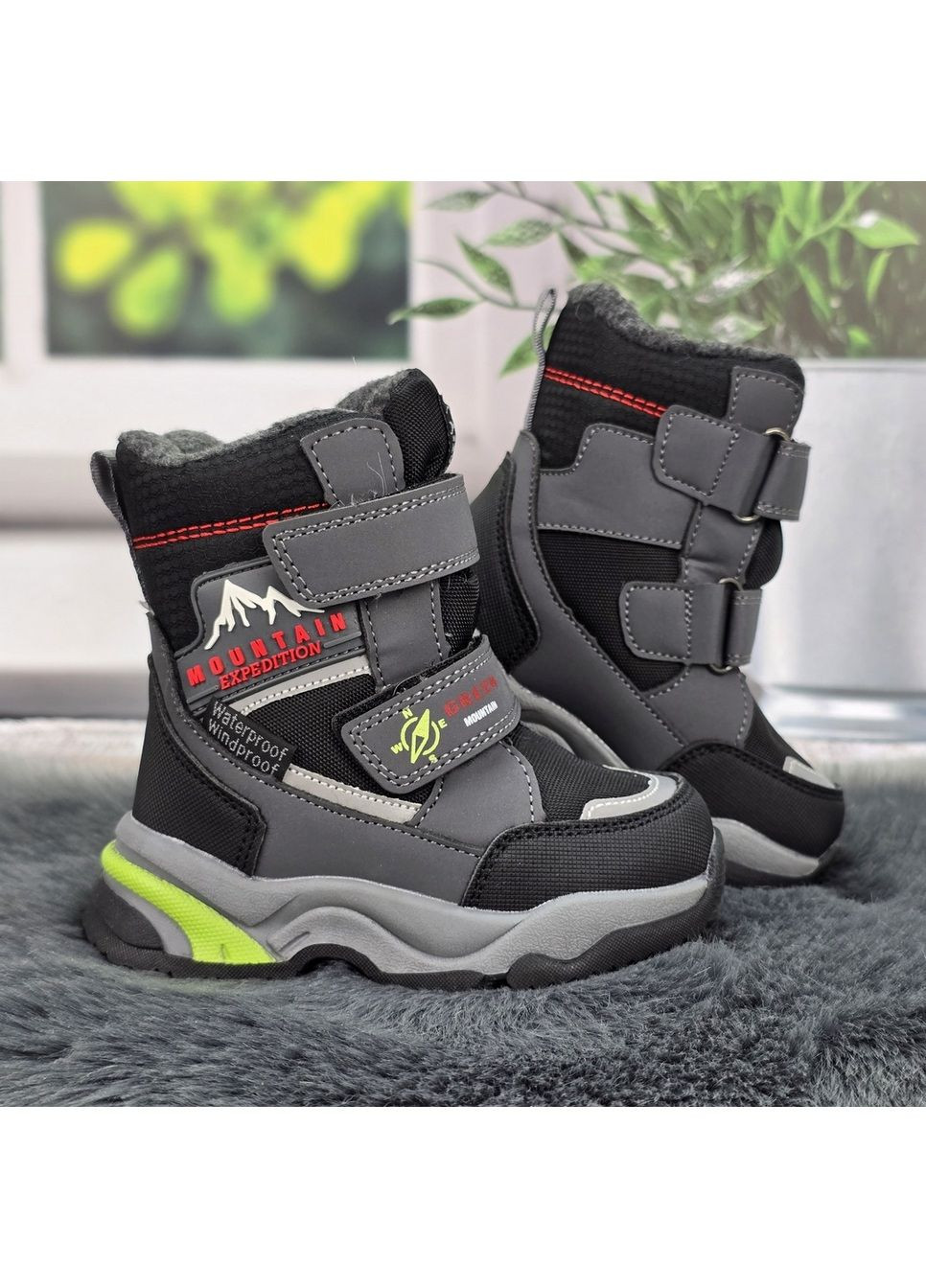 Серые повседневные зимние зимние детские ботинки Tom.M