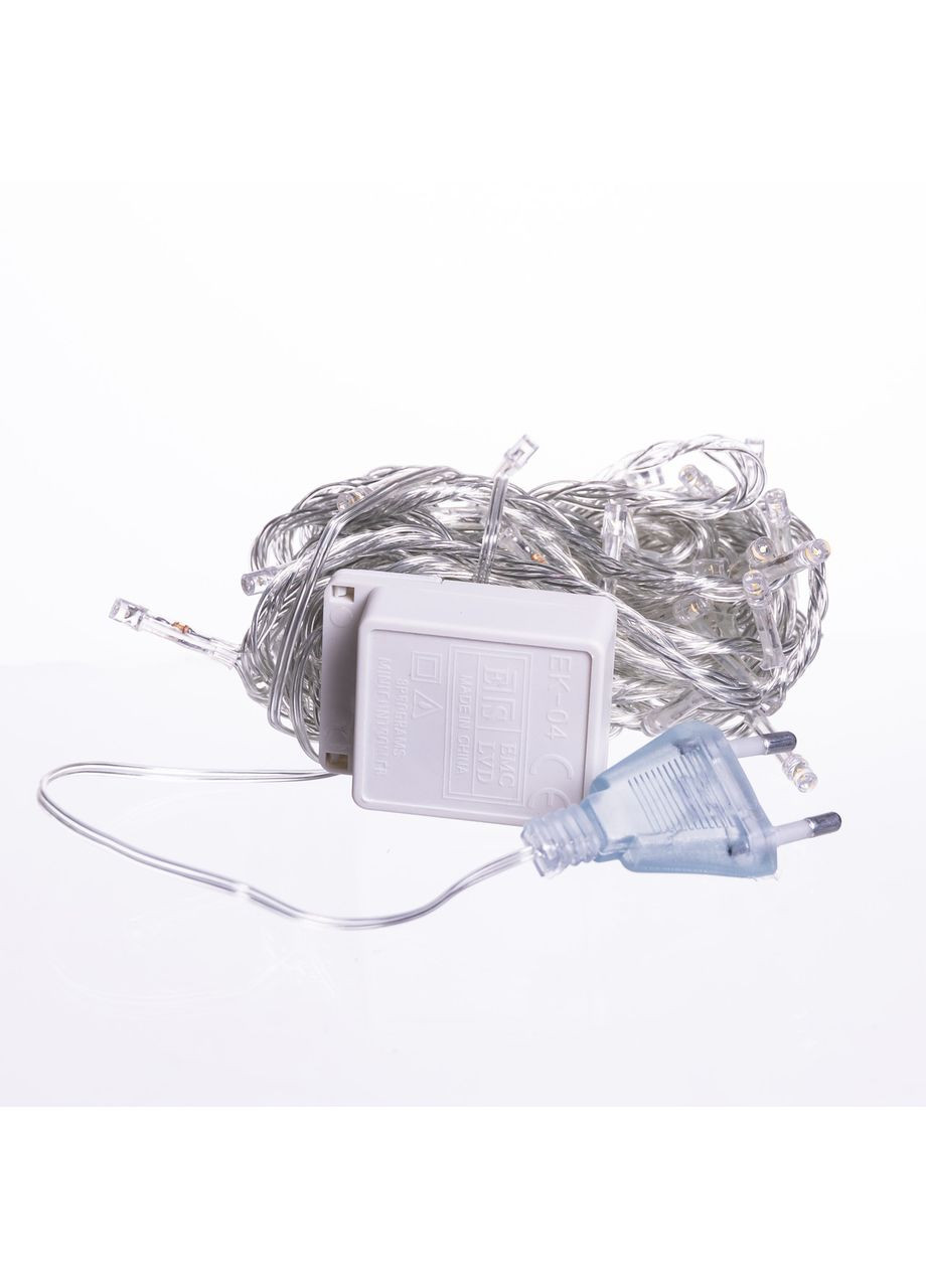 Новорічна гірлянда світлодіодна 10 м 120 LED чорний провід жовтий для прикраси інтер'єру нитка для дому Garlando (370432228)