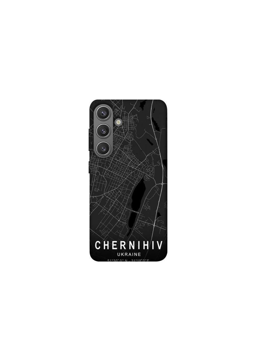 Чохол на Samsung Galaxy S24 FE Chernihiv map Frontalka (365307431)