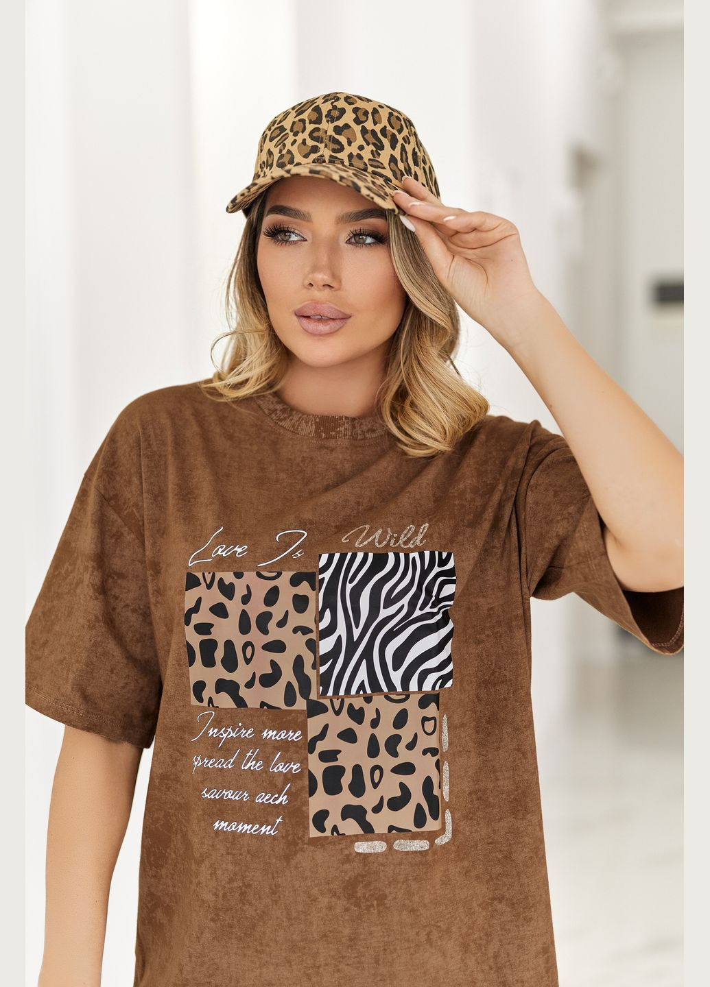 Стильная футболка тай-дай Fashion Girl Afro - (333300558)