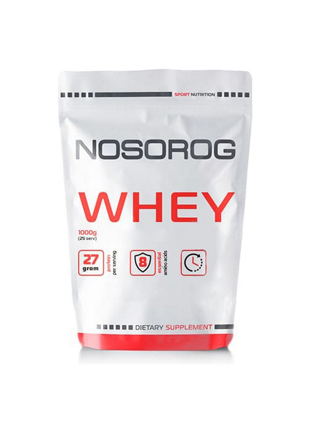 Протеин Whey, 1 кг Клубника Nosorog Nutrition (293338687)