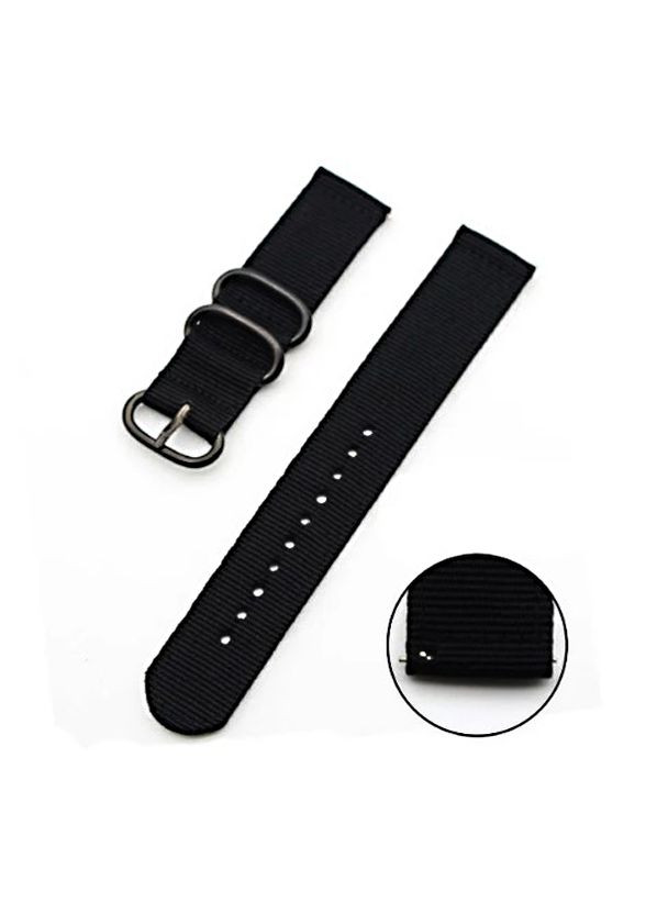 Нейлоновый ремешок Traveller для часов Samsung Galaxy Watch 3 41mm (SM-R850) - Black Primo (333720293)