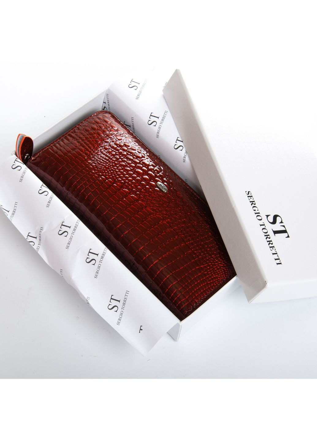 Женский кожаный кошелек на молнии Sergio Torretti W38 (356452061)