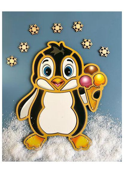Контурный пазл "Пингвин" (TS01091996192810) Ubee (373407271)