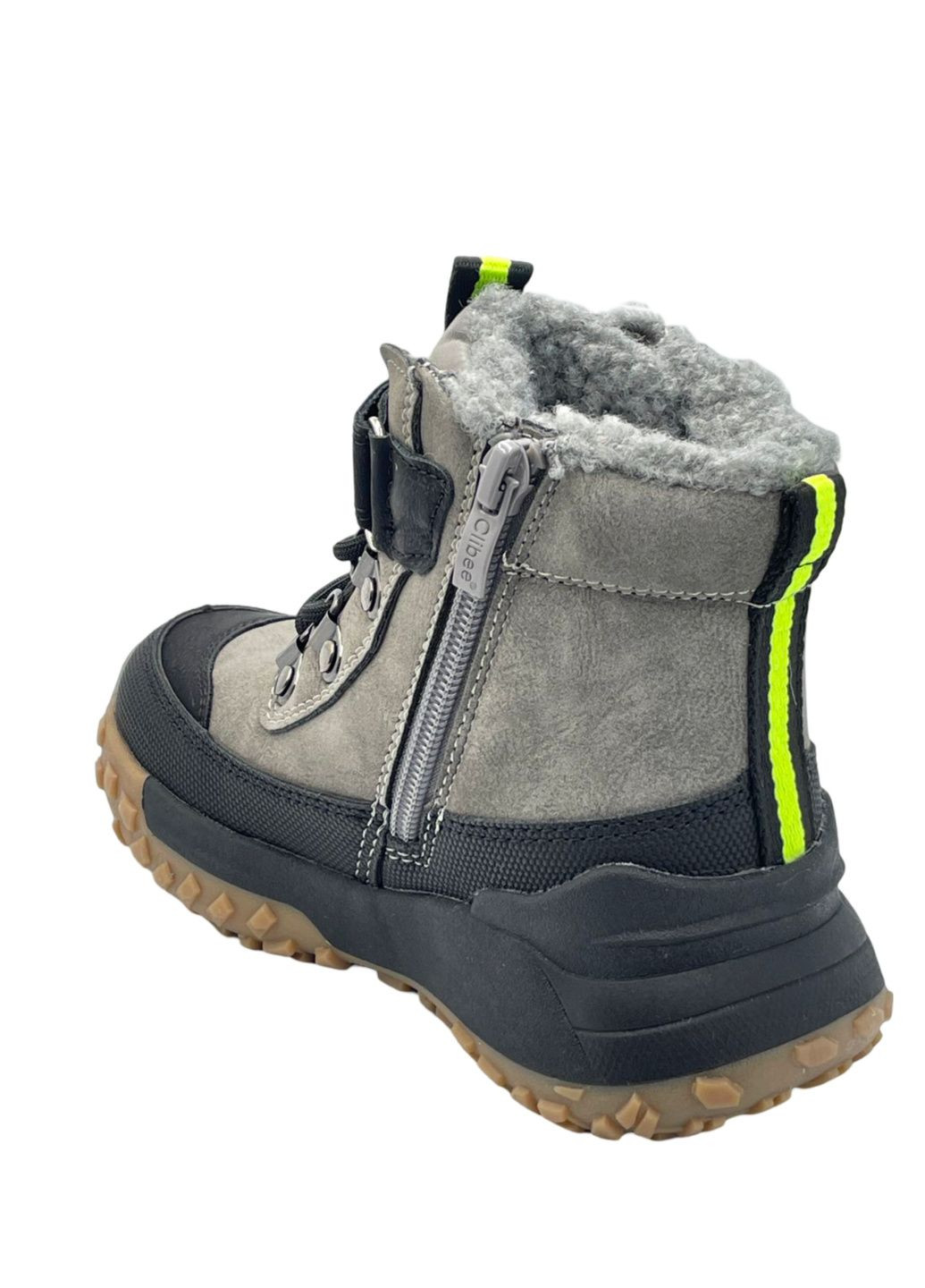 Серые повседневные зимние зимние ботинки Clibee