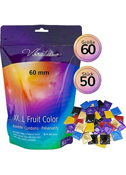XX ... L Fruit Color, 60 мм, 50 шт CherryLove Vibratissimo (296930512)