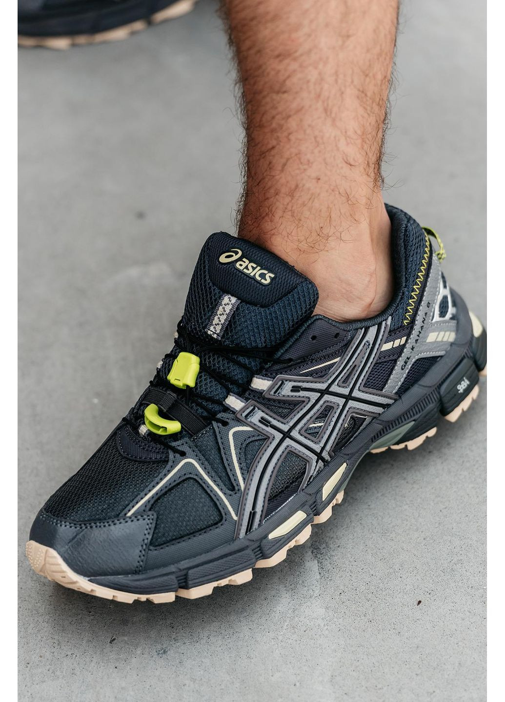 Черные демисезонные кроссовки мужские asics gel-kahana 8 black асикс гель кахано No Brand