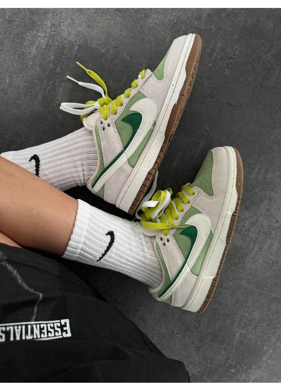 Сірі Осінні кросівки чоловічі nike sb dunk ´85 double swoosh green найк сб данк No Brand