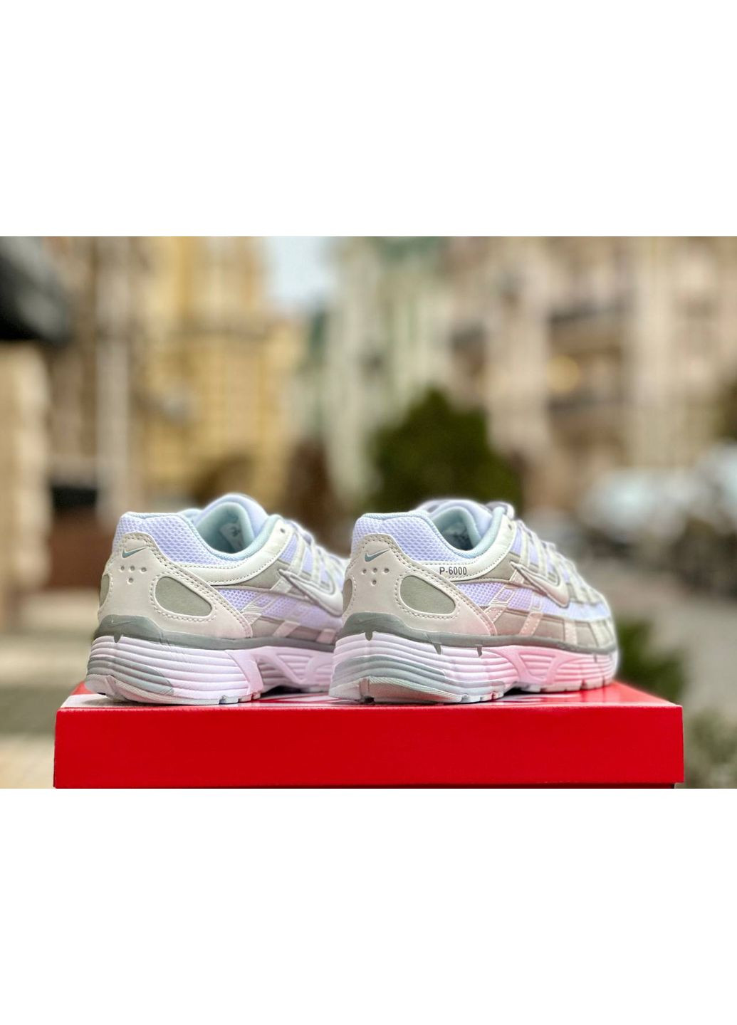 КРОССОВКИ ЖЕНСКИЕ NIKE P-6000 WHITE GREY НАЙК П-6000 No Brand серые демисезоны (367172751)